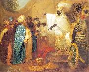 Ethiopian king meeting ambasadors of Persia